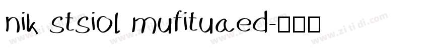 nik stsiol mufituaed字体转换